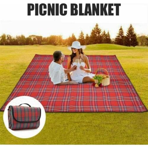 Picnic Mats 200x150cm Waterproof Outdoor Camping Beach Mat Portable Baby Climb Play Plaid Blanket Foldable Camping Sleeping Pad