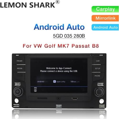 LEMON SHARK Android Auto 280B Car Radio with Screen Carplay MQB MIB Noname Multimedia MirrorLink For VW Passat B8 Golf 7 MK7 VII