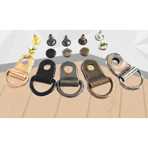 100 PCS /Lot Metal Bags Strap Buckles Clasp Collar Carabiner Snap Hook DIY For Leather Craft Key Chain Part Accessories