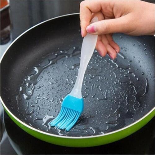Multi Functional Silicone Baking Bakeware Bread Cook Brushes Pastry Oil BBQ Basting Brush Tool Color Random