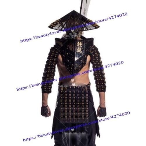 Model Catwalk Black ninja bar gogo costumes Chinese style costumes ds costumes Japan Ninja Japanese cosplay costume