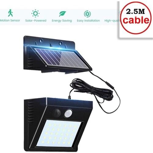 30 LED Solar Light Wall Lamp PIR Motion Sensor Waterproof IP65 Outdoor Garden Security Lights Luz Solar Led Para Exterior indoor