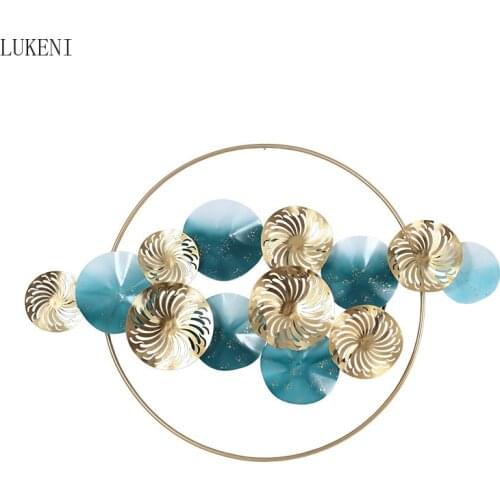 New Chinese Wrought Iron Wall Hanging Net Red Living Room Porch Sofa Background Wall Decoration Minimalist Bedroom Decorations