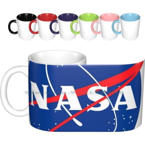 Official Ceramic Mugs Coffee Cups Milk Tea Mug Space Logo Moon Research Pluto Jupiter Venus Planets Cool Fresh Lad Box Nyc New