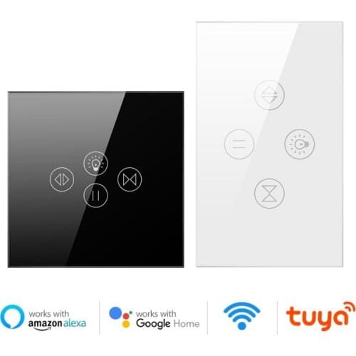New Tuya Smart Life WiFi Roller Shutter Curtain Light Switch For Electric Motorized Blinds Work For Alexa,Google Home,Alice