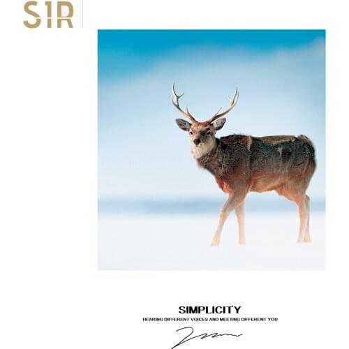 Blue Sea Elk Harbor Scenery Architectural Decoration Line Drawing Poster Nordic Black White Print Canvas Painting Art Wall