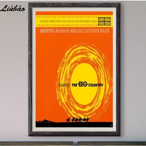 V254 1958 THE BIG COUNTRY Vintage Classic Movie Print Silk Poster Home Deco Wall Art Gift