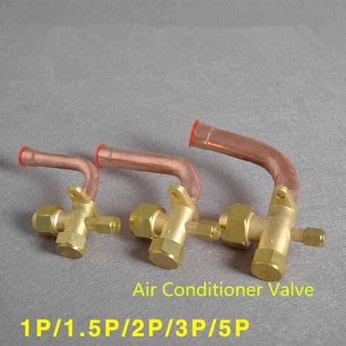1pcs Air Conditioner Valve Bend Flare Tube Split Expansion Valve BSP Thread