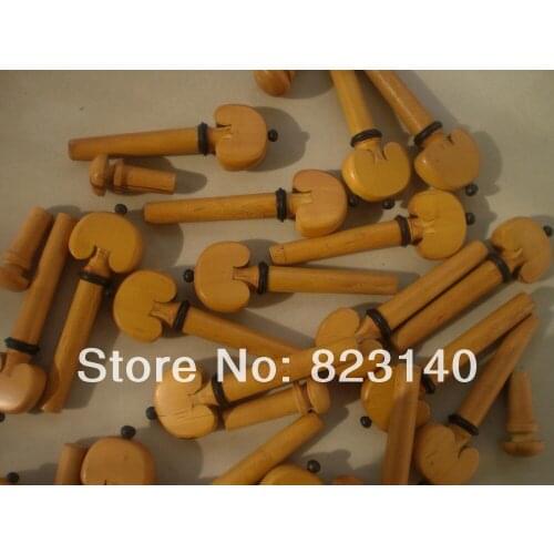12 PCS BOXWOOD Violin PEGS AND 3 END PIN ALL 4/4, VIOLIN ACCESSORIES