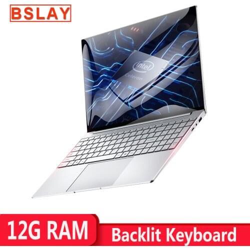 15.6 Inch Laptop With 12GB RAM 128GB 256GB 512GB 1TB SSD Notebook Computer With Backlit Keyboard 1920*1080 IPS Display Win10 0S