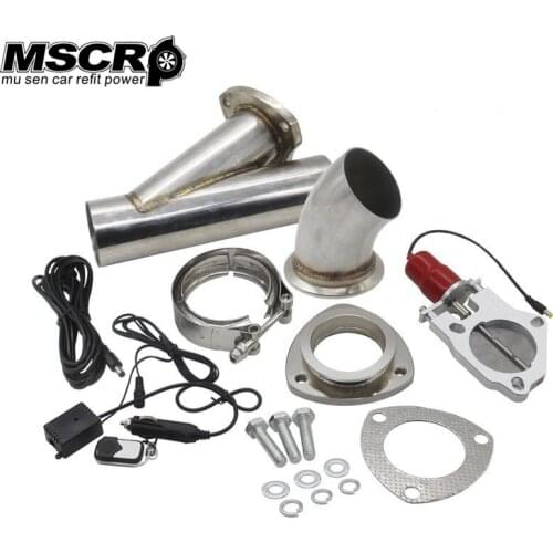 2.0" 2.25" 2.5" 3.0"Electric Stainless Exhaust Cutout Cut Out Dump Valve/switch with Remote control MSCRP-YX00412