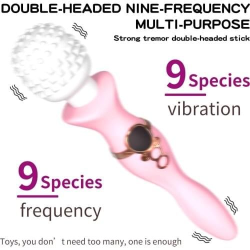 5.5cm Head AV Magic Wand Vibrator Sex Toys For Women G-Spot Clitoris Massager Stimulator Anal Vibrators Adult Erotic Toys Couple