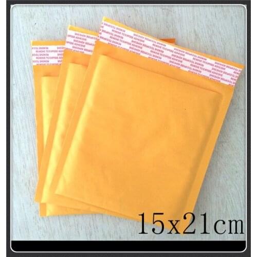 50PCS/lot Kraft Bubble Mailers Padded Envelopes Bags 5.9"*8.2" 15cm*21cm Wholesale Bubble Mailers For Packaging And Shipping