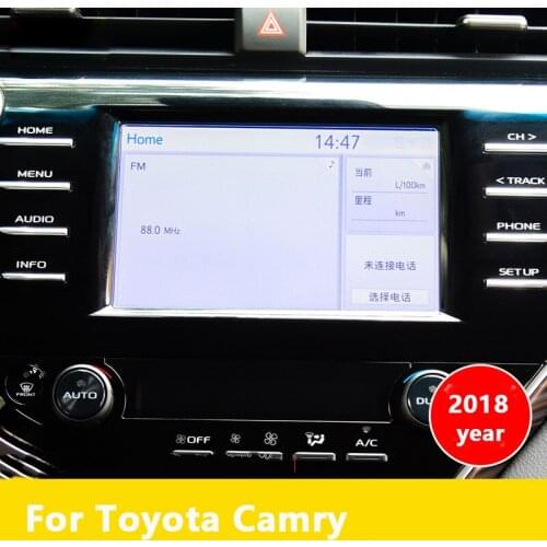 7 inch Car Tempered Glass GPS Navigation Screen Guard Protective Film LCD Screen Sticker for Toyota Camry 2018 Accessories