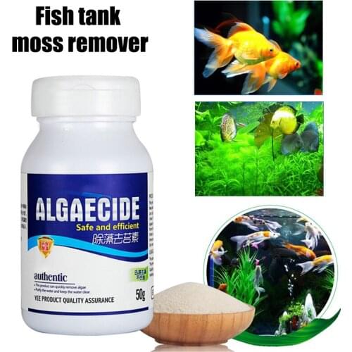 Aquarium Algaecide Water Algae Control Fish Tank Moss Remover 50g A1