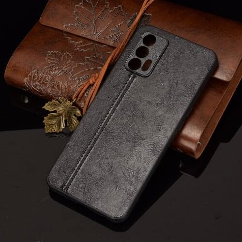 Case For Realme GT 5G RMX2202 PU Leather Texture PU Leather Back Hard Plastic Cover For Realme GT Neo Flash Q3 Pro Q3i