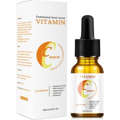 Vitamin C Essence 10ml Hyaluronic Acid Vitamin C Serum Retinol Serum for Face Whitening Anti Wrinkle Firming Face Essence Fade