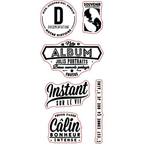 French Transparent Clear Stamp for DIY scrapbooking/Card Making C413