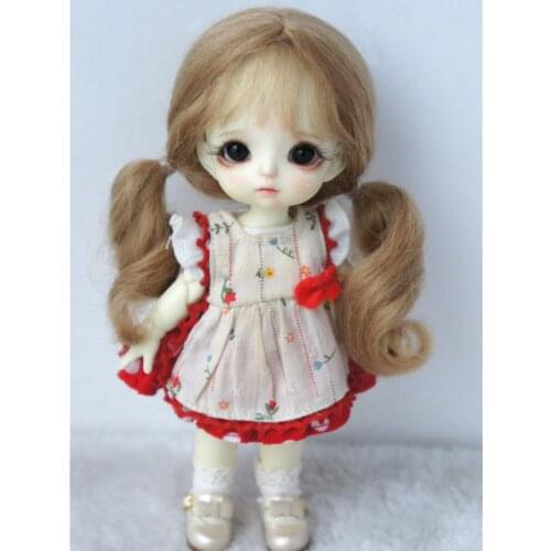 JD605 1/8 1/6 Cute Air Bang Mohair BJD Doll Wig Suit For Size 5-6 Inch 6-7 Inch Doll Fashion Doll Hair Free Shipping Accessories