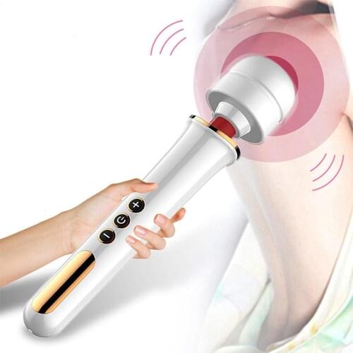 Powerful Clit Toy For Woman Masturbator AV Magic Wand Body Massage Clitoris Stimulator Big Head Wand Rechargeable Erotic Sex Toy