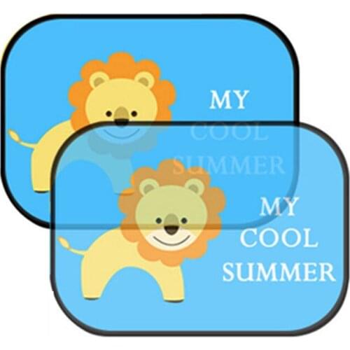 Easy Install Auto Cover Visor Protect Sun Blocking Car Sunshade Kids Cute Cartoon Curtain Styling Side Window Universal
