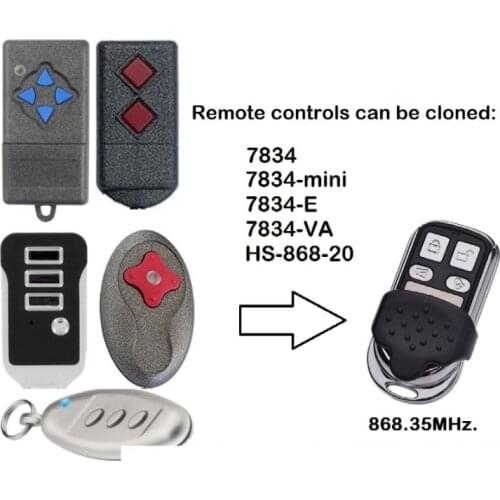 The remote for garage door remote control duplicator 7834 /7834-E/7834-mini 868.3Mhz