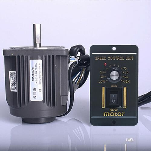 220V 25W Optical axis deceleration geared AC motor 1250rpm with controller GOOD