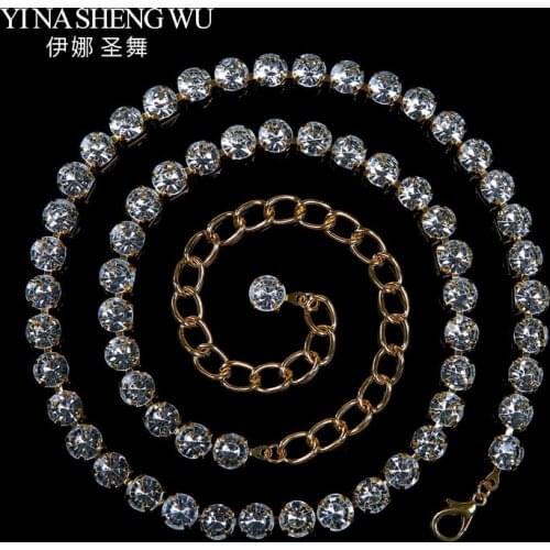 Luxury Belly Dance Jewelry Crystal Belt Accessories Classic Rhinestone Crystal Flash Belly Dance Accessories Belt