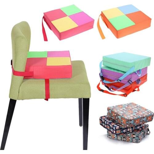 Removable Baby Furnitur Booster Seats Adjustable Children Increased High Chair Pad Portable Kids Dining Pram Chair Sponge Seat