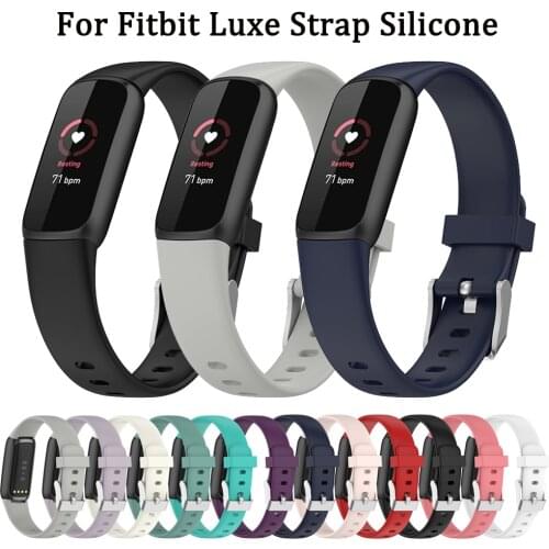 Replacement Band For Fitbit Luxe Soft Silicone Waterproof Wrist Accessories Watch Strap For Fitbit Luxe Bracelet Wristband belt
