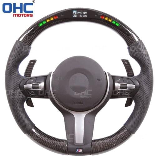 LED Performance Steering Wheel compatible for BMW F20 F30 X5 X6 X1 X2 X3 X4 F01 F02 F22