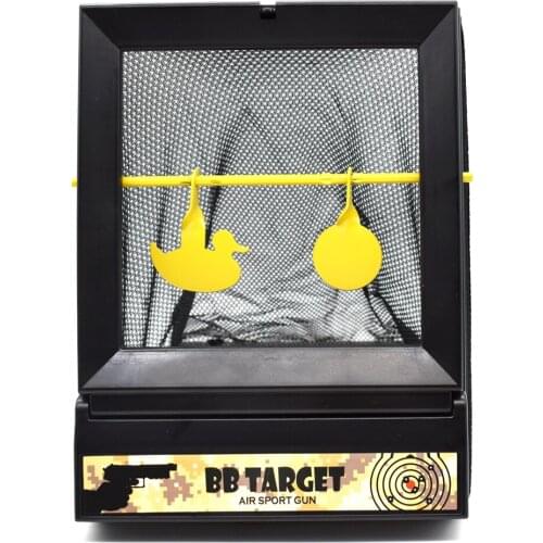 Tactical Self Resetting Target with Pellet Tra Dark Shooting Training Target Reusable BB & Pellet Trap Net Catcher