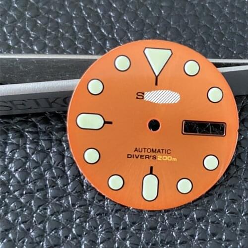 Japan Luxury Brand Original Watch Dial NH36A Movement SKX007 Water Ghost Enamel Sun-print multi-color modified dial C3 Luminous