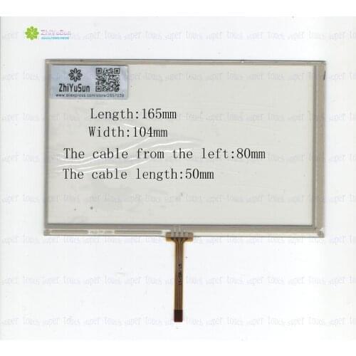 ZhiYuSun HLD-TP-2099 7Inch 165*104 4Wire Resistive TouchScreen Panel Digitizer this is compatible HLDTP2099