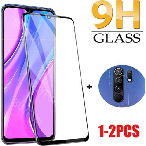 1-2PCS For Xiaomi Redmi 9 9a 9c Camera Glass Film For Redmi 9 9a Safe Tempered Glass Full Cover For redmi 9a 9c 9 Screen Protect