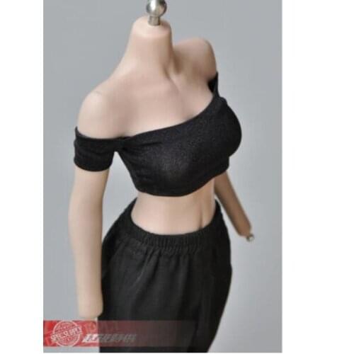 1/6 TBL PH Female Suit Off Shoulder Vest Clothes Top tight leotard F 12'' Doll