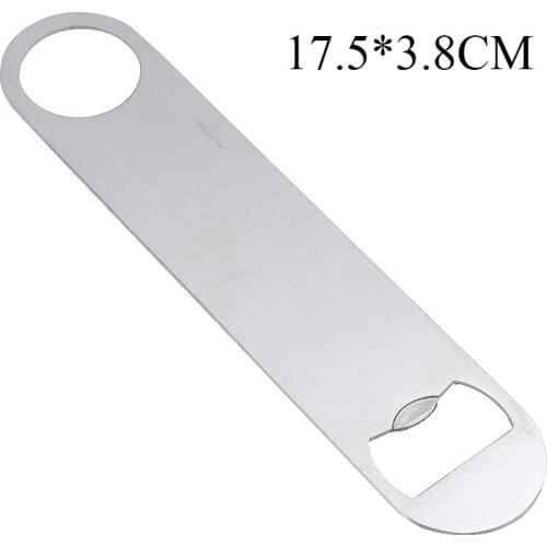 1pc Stainless Steel Beer Bottle Flat Opener for Kitchen Bar Restaurant Tool Multi-purpose Bar Blade Openers Remover
