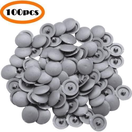 100 Self-Tapping Screw Covers Plastic Hole Plug Caps Cabinet Furniture Screw Hole Stoppers Phillips Screws Cover Home Decoration