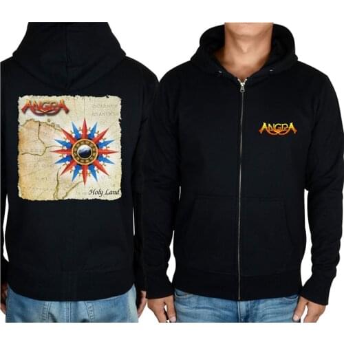 16 designs brand clothing Zipper sweatshirt Brazil Angra Black Rock Hoodies jacket punk heavy metal fleece sudadera tracksuit