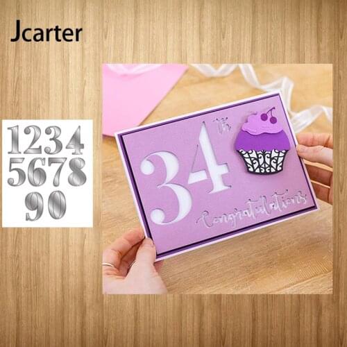 2021 New Arrival 0-9 Numbers Hollow Metal Cutting Dies Craft Scrapbooking Handmade Diy Knife Mould Blade Punch Stencils Model