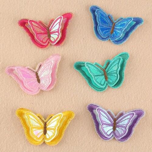 3D Butterfly Patch Iron on Patches for Clothing Heat Transfer Stripe Sew on Sticker on Clothes Embroidered Patches for Garment G