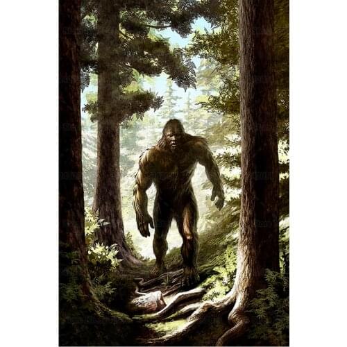 The Bigfoot 5D DIY Full Drill Diamond Painting Bigfoot Sasquatch I Believe Rhinestone Embroidery Cross Stitch