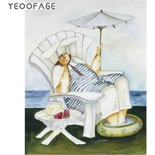 Diamond Embroidery Mosaic chef 5D Diy Diamond Painting cross stitch Pattern full square Rhinestones Hobby Crafts Wall Stickers