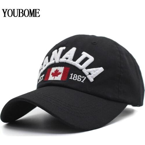YOUBOME Women Baseball Cap Men Brand Snapback Caps Hats For Men Cotton Embroidery Casquette Bone Canada Letter MaLe Dad Cap