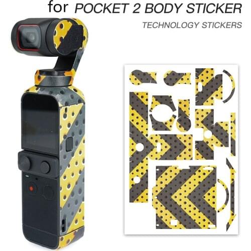 Colorful Camouflage Scratch-proof Decals Protective Film Skin Waterproof Sticker For DJI OSMO Pocket Handheld Gimbal Accessories