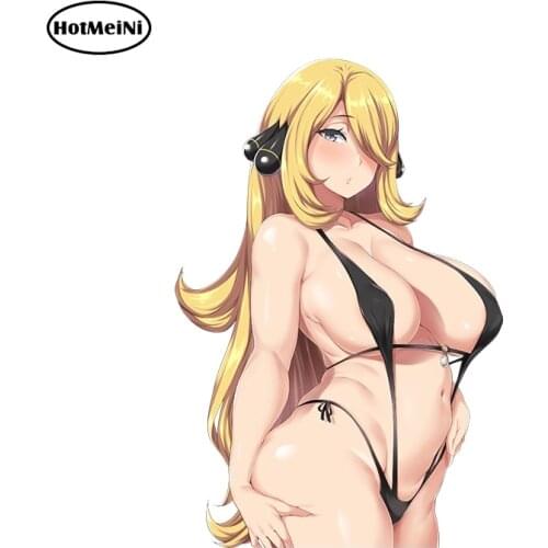 HotMeiNi Car Sticker Sexy Beauty Bikini Girl Anime Graphics JDM Window Doors Decal 3D Car Styling Waterproof Accessories