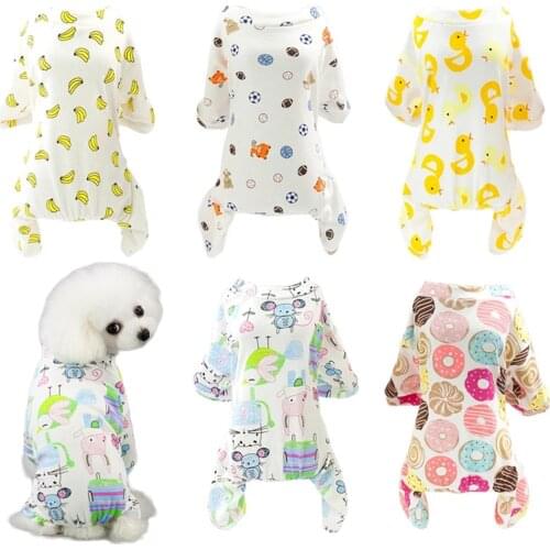 Sweet Pet Dog Jumpsuit Pajama for Small Dogs Shih Tzu Yorkshire Terrier Pajamas Overalls Puppy Cat Clothes Clothing pyjama chien