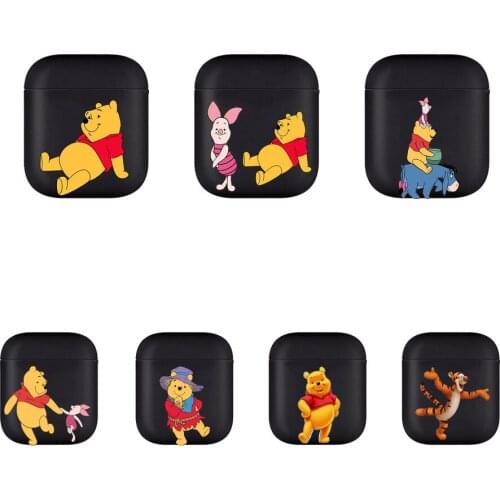 Winnie the PoohSoft Silicone Cases For Airpods 1/2 Protective Bluetooth Wireless Earphone Cover For Air Pods Charging Box Bags