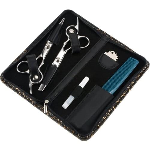 1 set Professional Hairdressing Scissors Kit Hair Cutting Scissor Set Hair Scissors Barber Scissors Hairdresser Tool