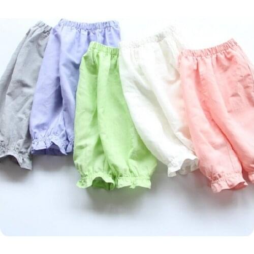 2016 Summer New Product Korean Childrens Garment Girl Baby Cy Color Bloomers Easy Defence Mosquito Pants Leisure Trousers